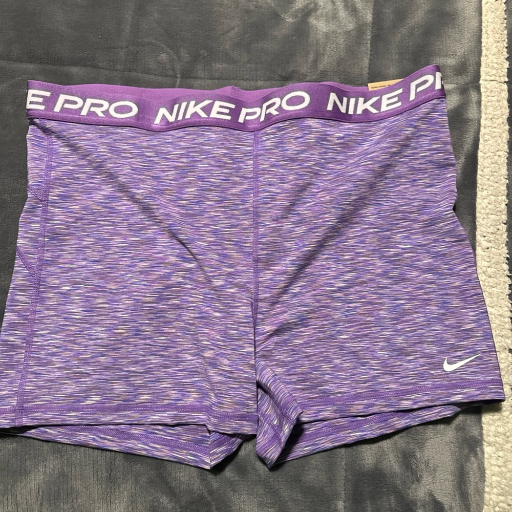 Nike Women's Purple Pro Shorts sz xxl